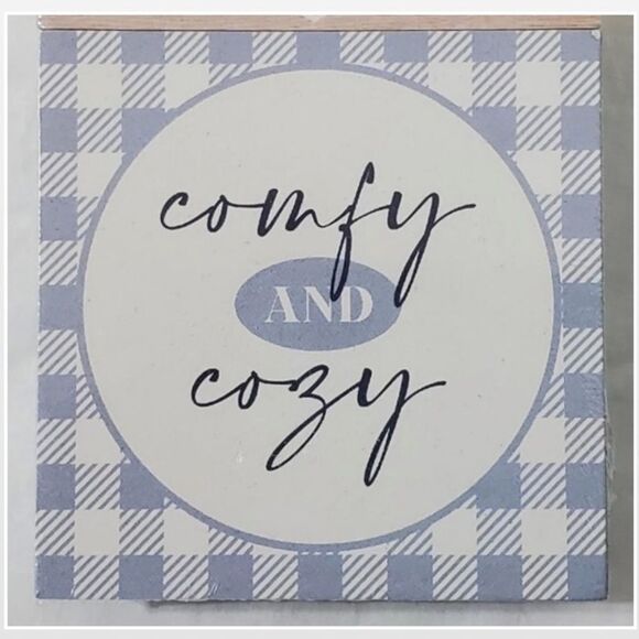 New Home Chunky Wood Block Sitters Décor - Picture 4 of 12